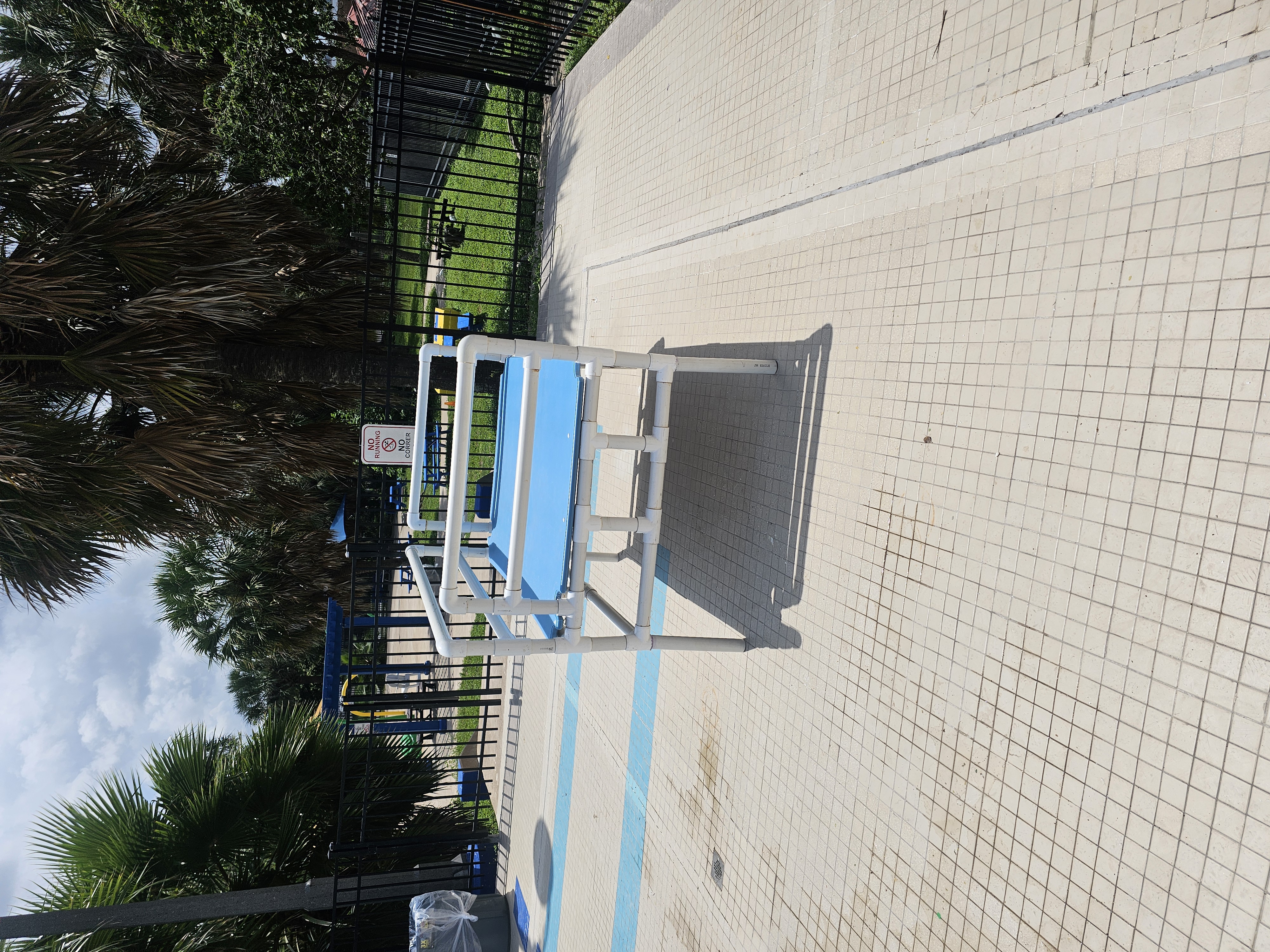 Pool Access Ramp - PVC Frame, Blue - NWT